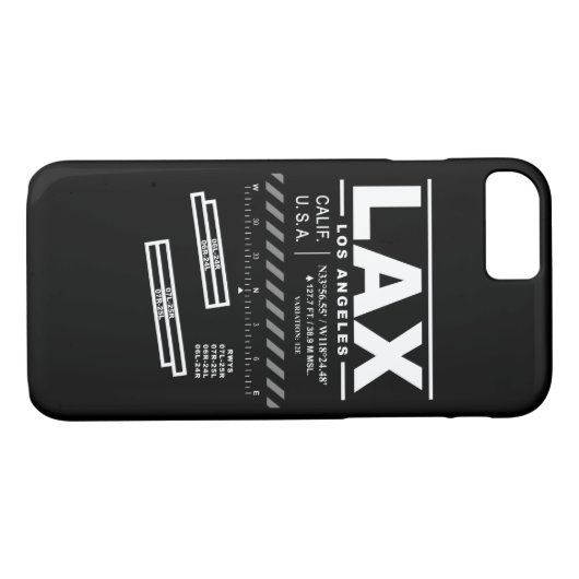 ロサンゼルスの国際空港のLAXのiPhoneの場合 Case-Mate iPhoneケース (裏面(横))