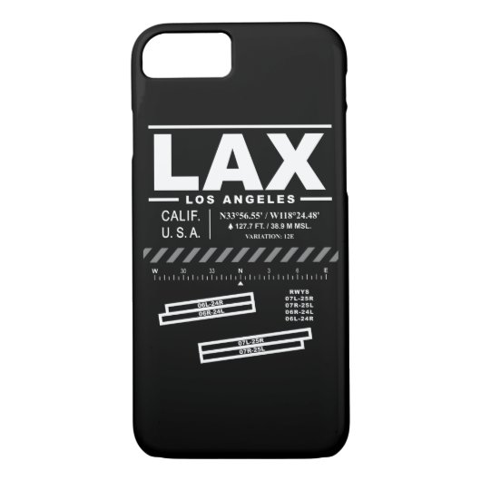 ロサンゼルスの国際空港のLAXのiPhoneの場合 Case-Mate iPhoneケース (裏面)