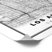 ロサンゼルスの地図 ポスター (角)