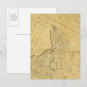 ロサンゼルスの地図 ポストカード (正面/裏面)