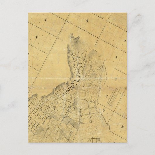 ロサンゼルスの地図 ポストカード (正面)