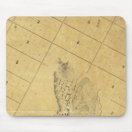 ロサンゼルスの地図 マウスパッド (正面)