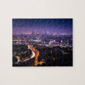 ロサンゼルスの夜のカリフォルニアスカイライン ジグソーパズル (横)