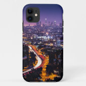 ロサンゼルスの夜のカリフォルニアスカイライン Case-Mate iPhoneケース (裏面)