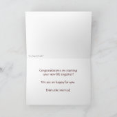 ロサンゼルスの寺院カード結婚式 カード (内部)