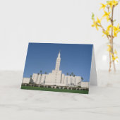 ロサンゼルスの寺院カード結婚式 カード (黄色い花)