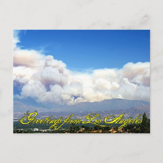 ロサンゼルスの挨拶 ポストカード (正面)