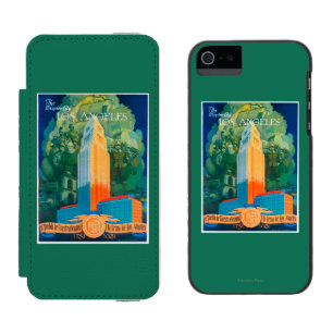 ロサンゼルスの昇進ポスター iPhone SE/5/5sウォレットケース