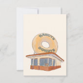 ロサンゼルスの水彩画のグリーティングカードです。 サンキューカード (正面)