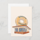 ロサンゼルスの水彩画のグリーティングカードです。 サンキューカード (正面/裏面)