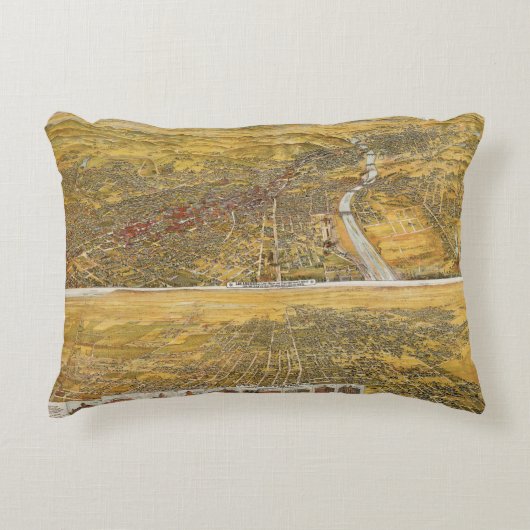 ロサンゼルスの眺め、1894年 アクセントクッション (正面)