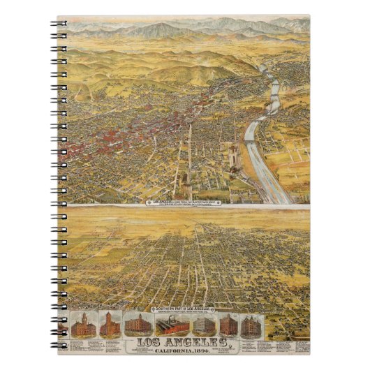 ロサンゼルスの眺め、1894年 ノートブック (正面)