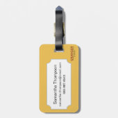 ロサンゼルスの眺め、1894年 ラゲッジタグ (裏面縦)