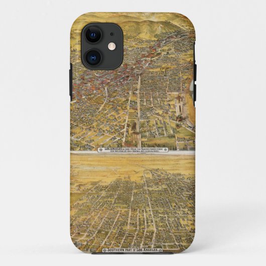 ロサンゼルスの眺め、1894年 Case-Mate iPhoneケース (裏面)