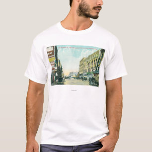 ロサンゼルスの通りの卸し売り地区場面 Tシャツ