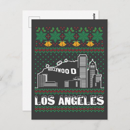 ロサンゼルスの醜いクリスマス ポストカード (正面/裏面)