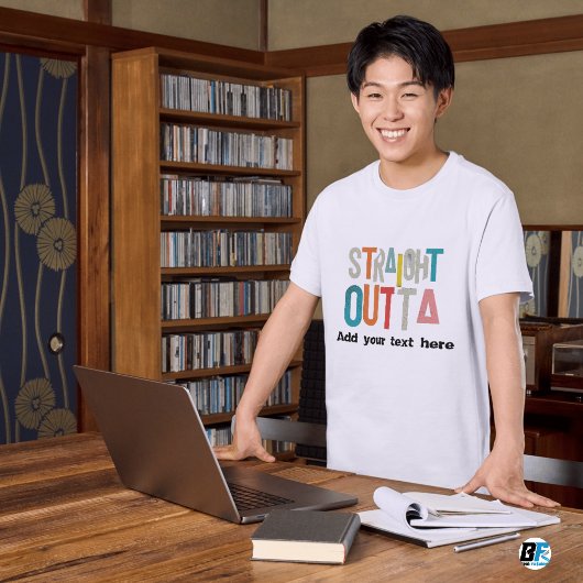 ロサンゼルスより直送 - ここにテキストを追加/独自のテキストを作成 Tシャツ