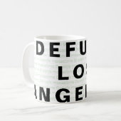 ロサンゼルスを取り除く コーヒーマグカップ (正面左)