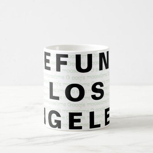 ロサンゼルスを取り除く コーヒーマグカップ (中央)