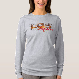 ロサンゼルスを祈る|女性用長袖 Tシャツ