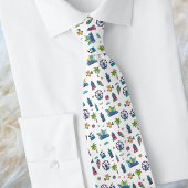 ロサンゼルスアイコンのシームレスなパターン ネクタイ