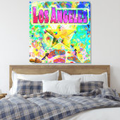 ロサンゼルスエポックタイムストレッチキャンバス印刷 キャンバスプリント (インサイチュ (寝室))