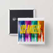 「ロサンゼルスカラフルパームズ」ボタン 缶バッジ (正面&裏面)