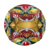 ロサンゼルスカラーの愛国野球 野球ボール (正面)