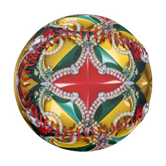 ロサンゼルスカラーの愛国野球 野球ボール (正面左)