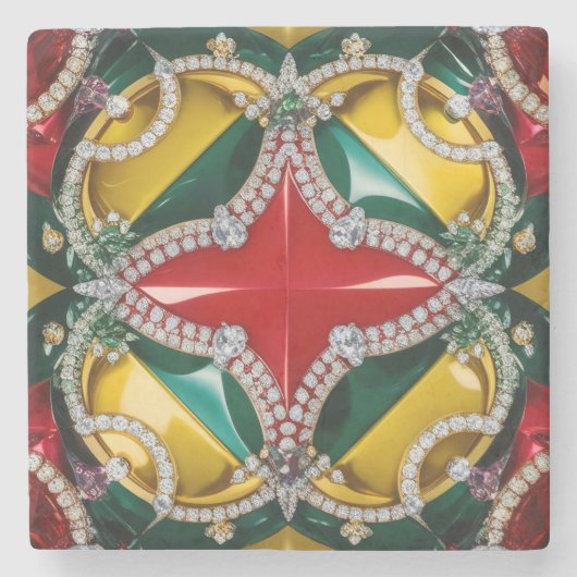 ロサンゼルスカラーの特別な石コースター ストーンコースター (正面)