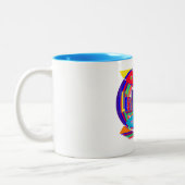 ロサンゼルスカラーコンボ2カップ ツートーンマグカップ (左)