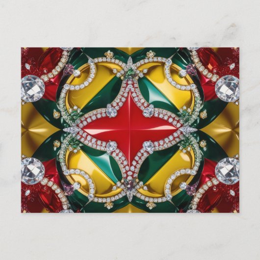 ロサンゼルスカラー付きポストカードデザイン ポストカード (正面)