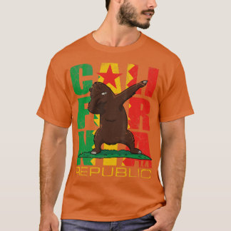 ロサンゼルスカリフォルナベアヴィンテージレトロ旗 Tシャツ