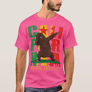 ロサンゼルスカリフォルナベアヴィンテージレトロ旗 Tシャツ