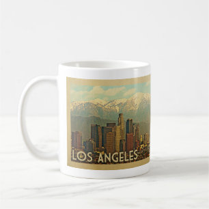 ロサンゼルスカリフォルニアのヴィンテージ旅行 コーヒーマグカップ