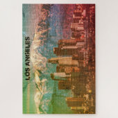 ロサンゼルスカリフォルニアの冬のサンガブリエル ジグソーパズル (縦)