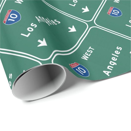ロサンゼルスカリフォルニアの州間幹線道路の高速道路 ラッピングペーパー (ロールコーナー)