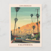 ロサンゼルスカリフォルニアアエレガントートヴィンテージトラベル ポストカード (正面)