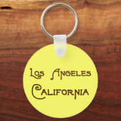 ロサンゼルスカリフォルニアアールデコキーチェーン キーホルダー (正面)