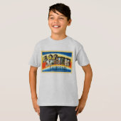 ロサンゼルスカリフォルニアカリフォルニアのヴィンテージ旅行記念品 Tシャツ (正面フル)