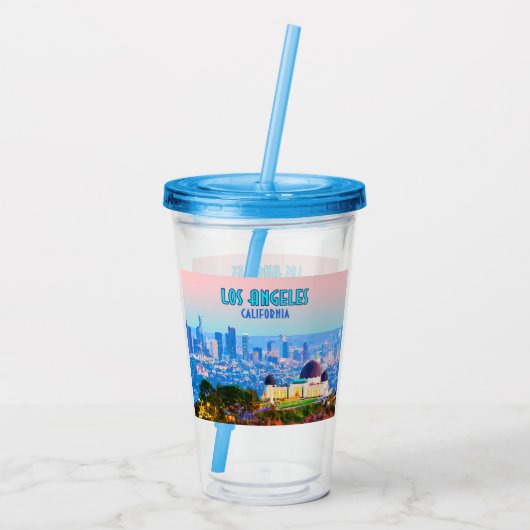 ロサンゼルスカリフォルニアグリフィスの観測所 アクリルタンブラー (裏面)