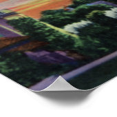 ロサンゼルスカリフォルニアサンセットアットエコーパーク ポスター (角)