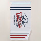 ロサンゼルスカリフォルニアサーフィン ビーチタオル (正面)