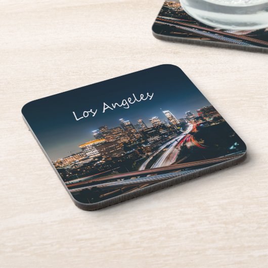 ロサンゼルスカリフォルニアシティスカイラインアットナイト コースター (左側)