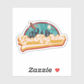 ロサンゼルスカリフォルニアシティスカイライン シール (シート)