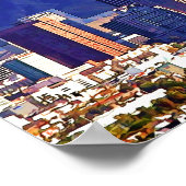 ロサンゼルスカリフォルニアシティ&サンガブリエルマウンテン ポスター (角)