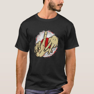 ロサンゼルスカリフォルニアチカーノジャパン国旗LAハンド Tシャツ
