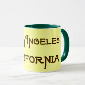 ロサンゼルスカリフォルニアデコロゴマグカップ マグカップ (正面右)