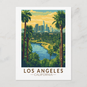 ロサンゼルスカリフォルニアトラベルアートヴィンテージ ポストカード