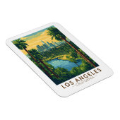 ロサンゼルスカリフォルニアトラベルアートヴィンテージ マグネット (右側)